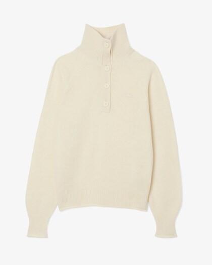 Maglione a collo alto in lana cardata AF4010 XFJ LACOSTE 