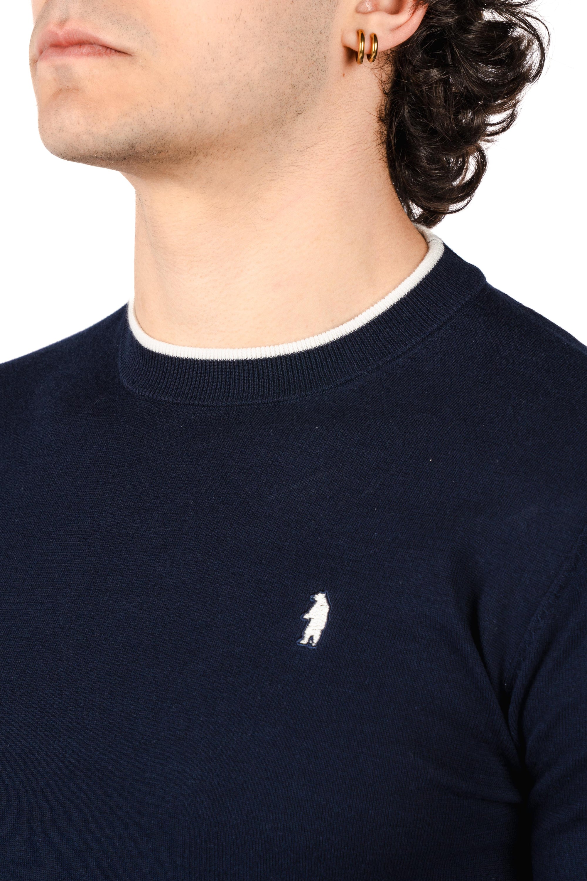 T-shirt  con dettagli a contrasto R4064M261 NAVY REFRIGUE 
