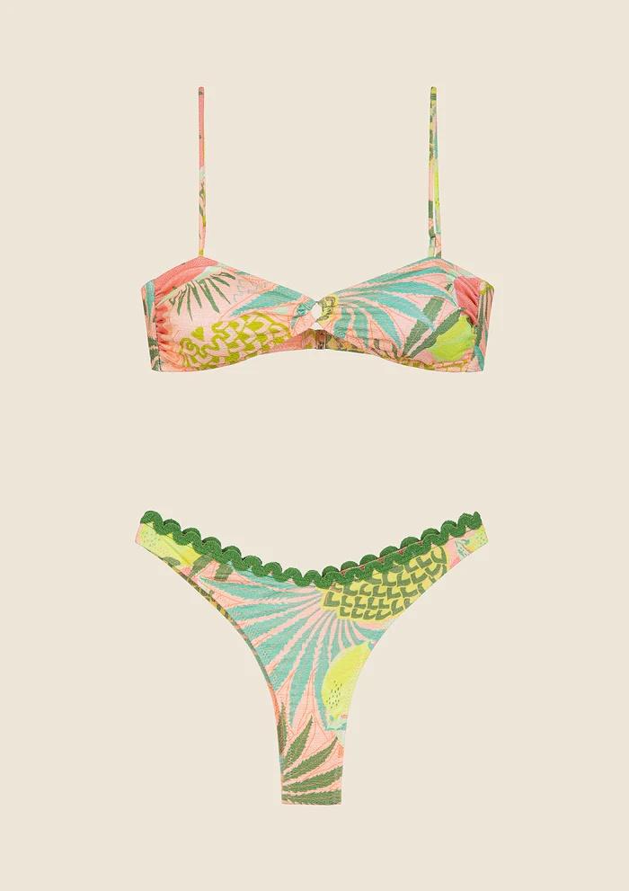 Bikini Top con Slip Americano Fisso Fantasia 0621X 12 F**K 