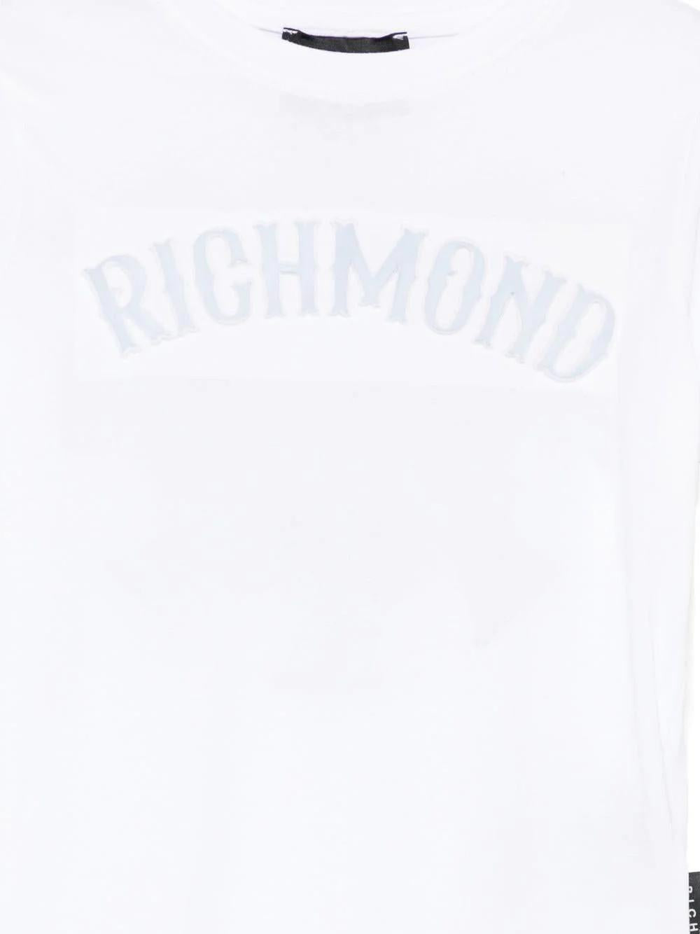 T-shirt con dettaglio logo RBP26077TS WHITE RICHMOND 