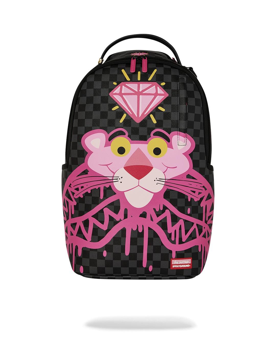 Pink panther drippy diamonds backpack 910B8790 NSZ SPRAYGROUND 