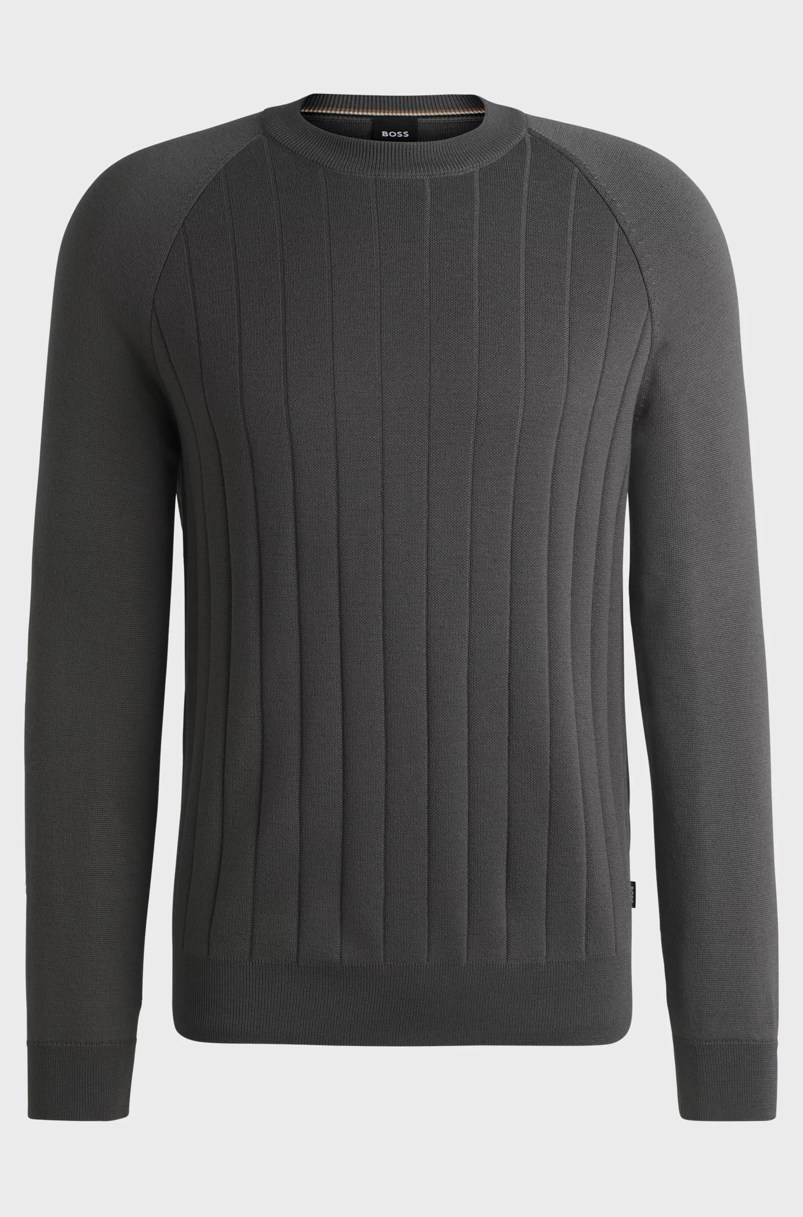 T-shirt in misto cotone con lavorazione a nido dape 50531162 029 BOSS 