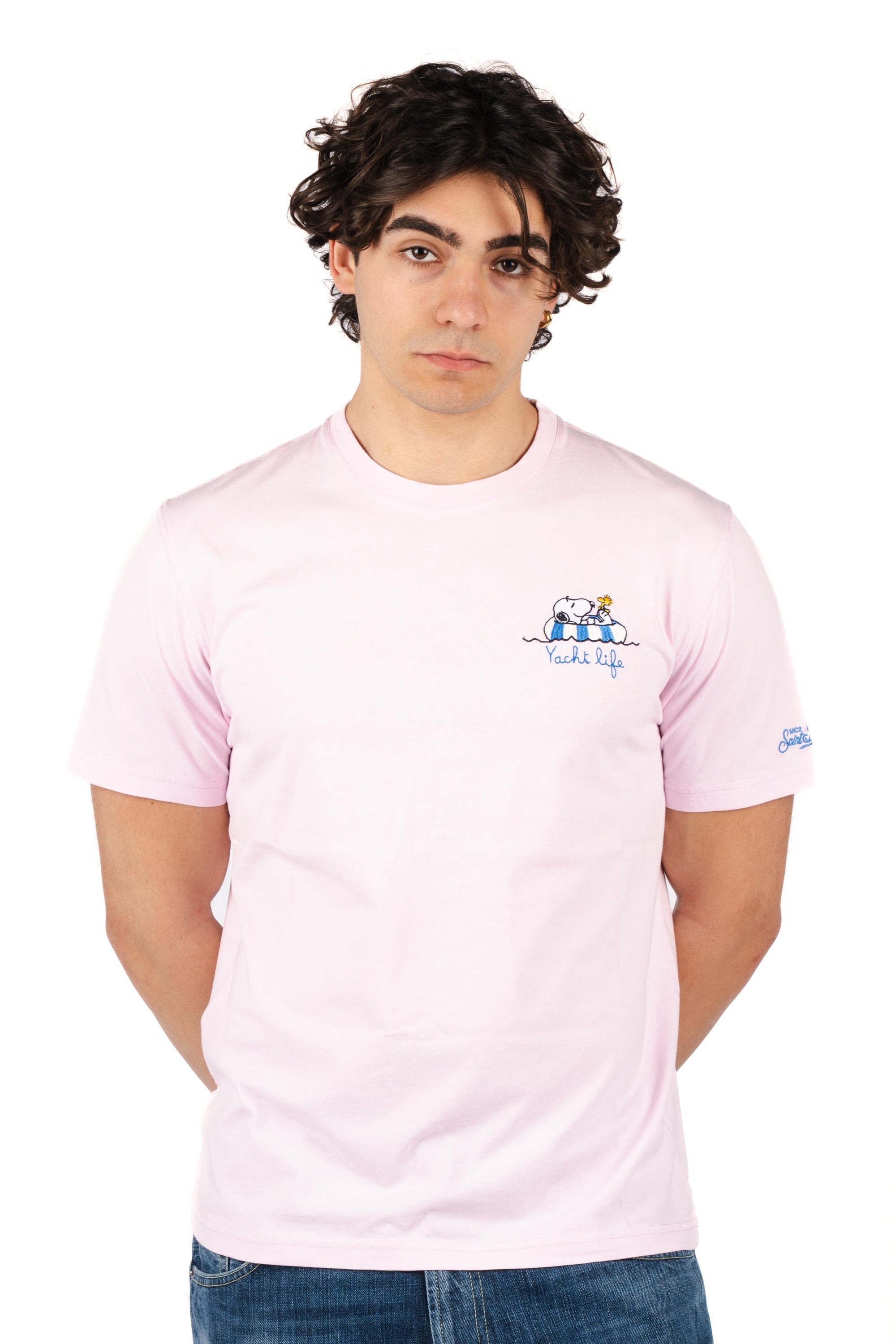 T-shirt Portofino ricamo Yacht life POT0001 02635L MC2 SAINT BARTH 