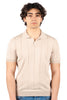 Jacquard cotton polo shirt