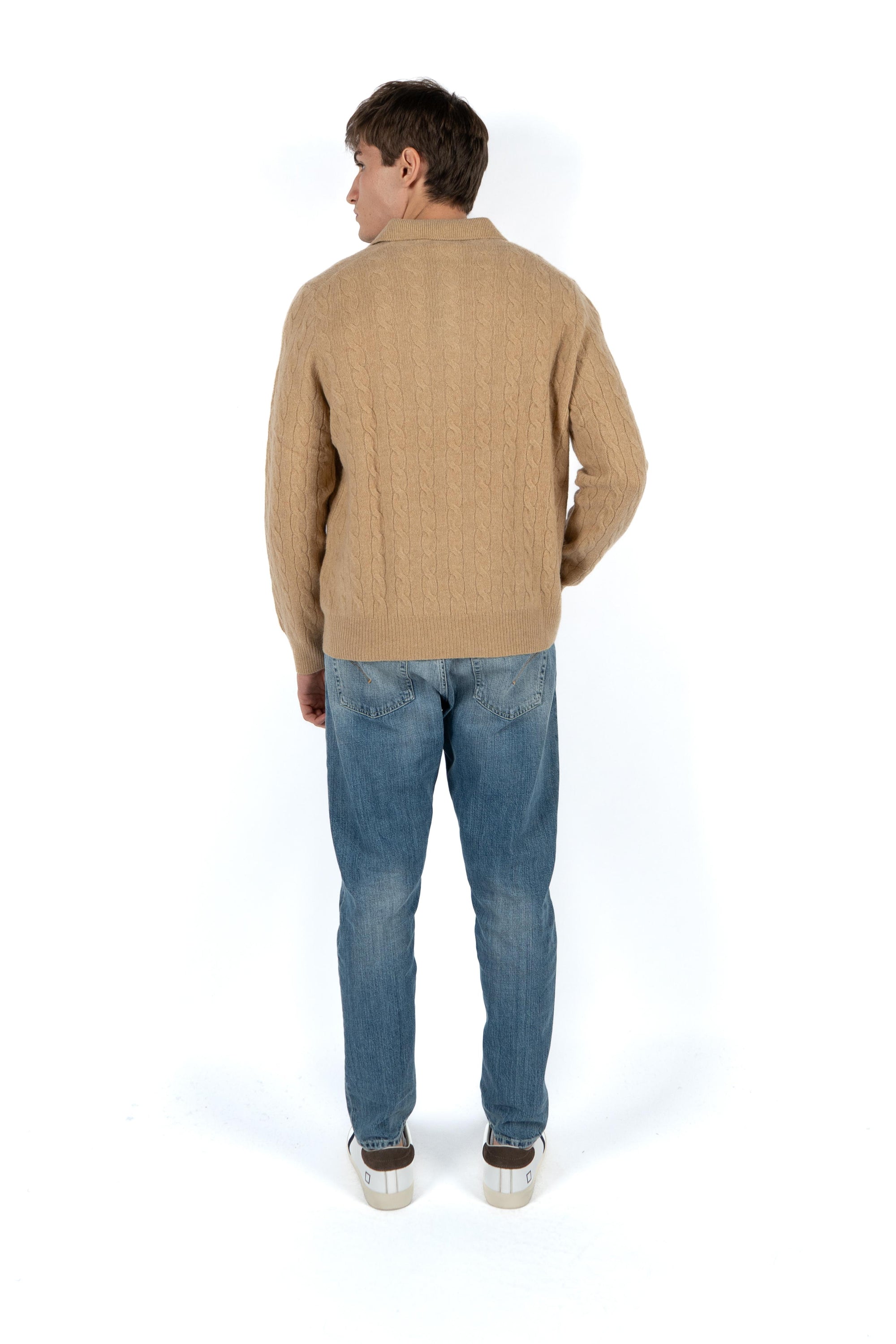 Maglia in lana e cashmere a trecce 710974165 004 POLO RALPH LAUREN 