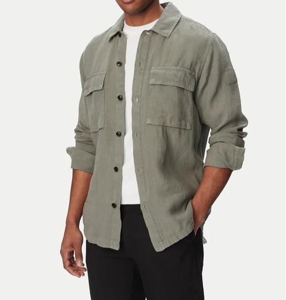 Camicia Locky grigia 50558928 070 BOSS 