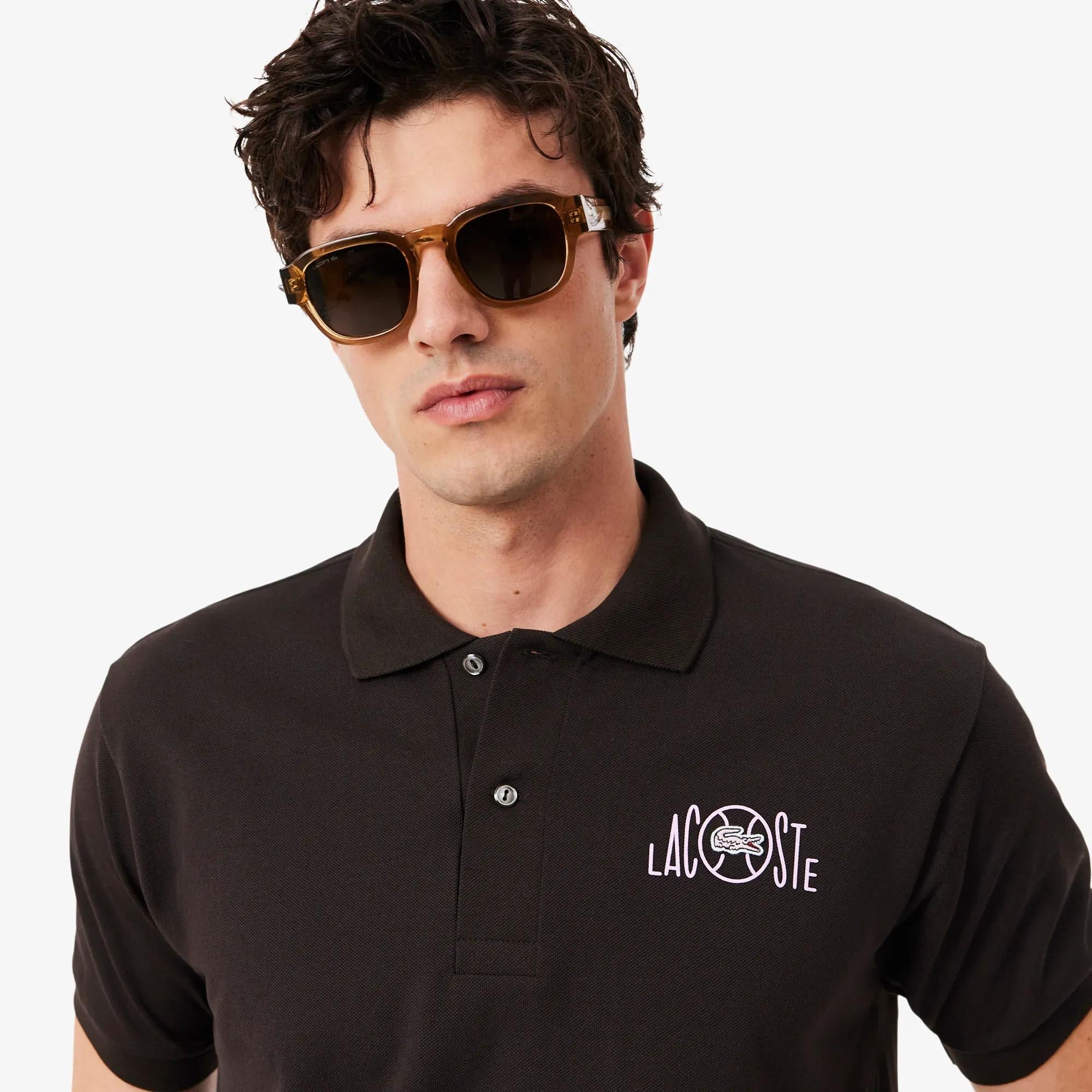 Polo classic fit con marchio grafico PH2080 3LA LACOSTE 