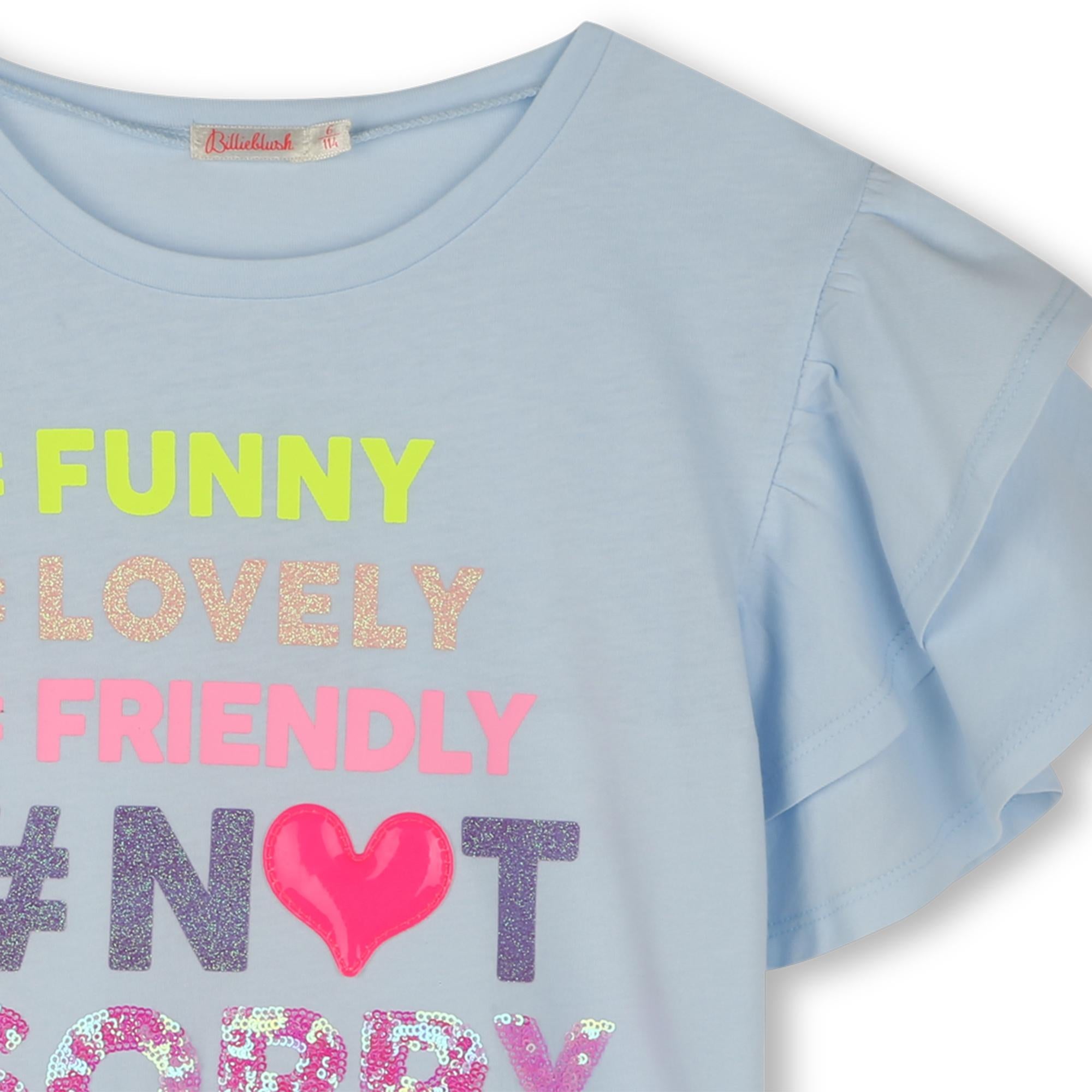 T-shirt con ruches U20928 76F BILLIEBLUSH 