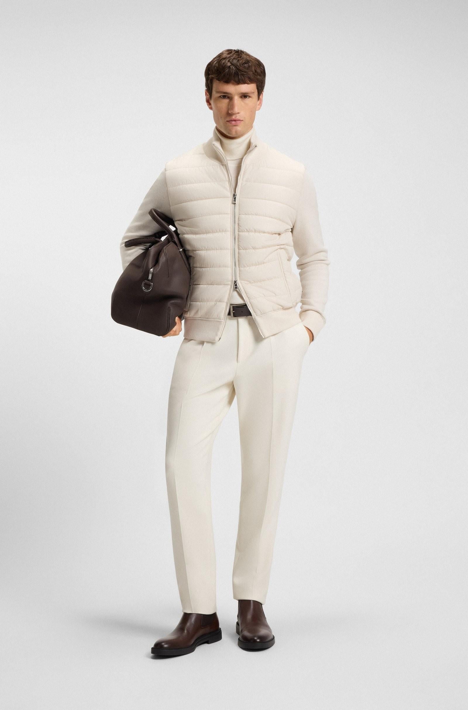 Giacca in materiali misti con pannello anteriore imbottito 50549991 131 BOSS 