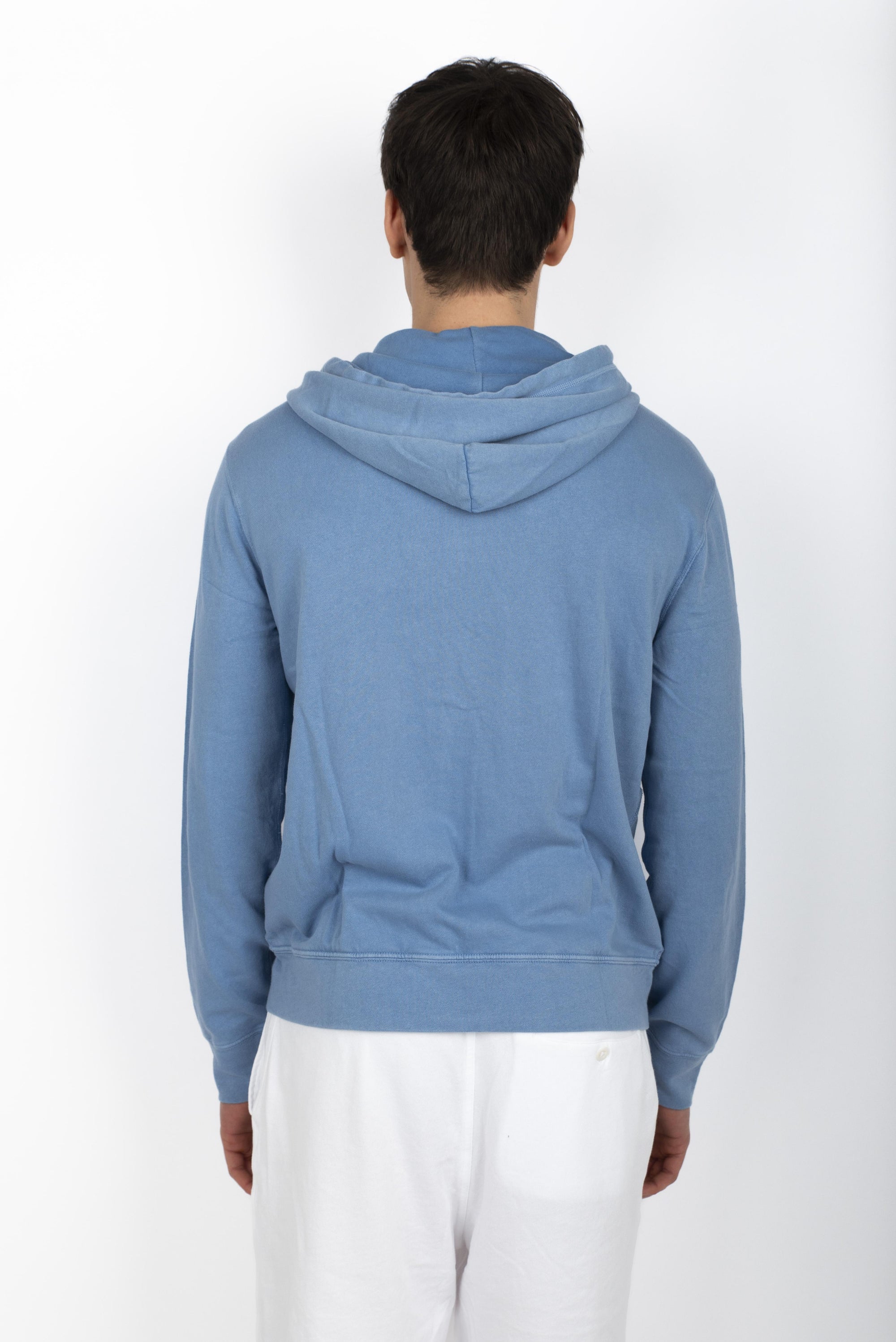Felpa blu in spugna spa con cappuccio  710706348 020 POLO RALPH LAUREN 