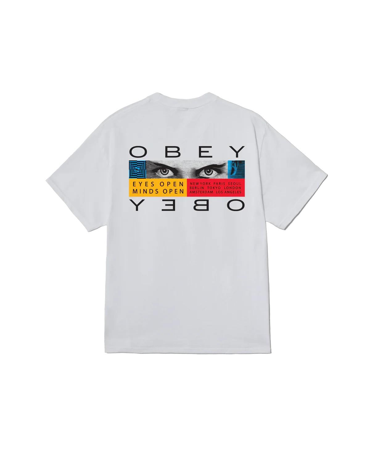 Eyes open classic t-shirt 165264331 WHT OBEY 