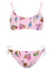 Reversible bikini with graphic print