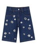 Shorts con dettagli floreali