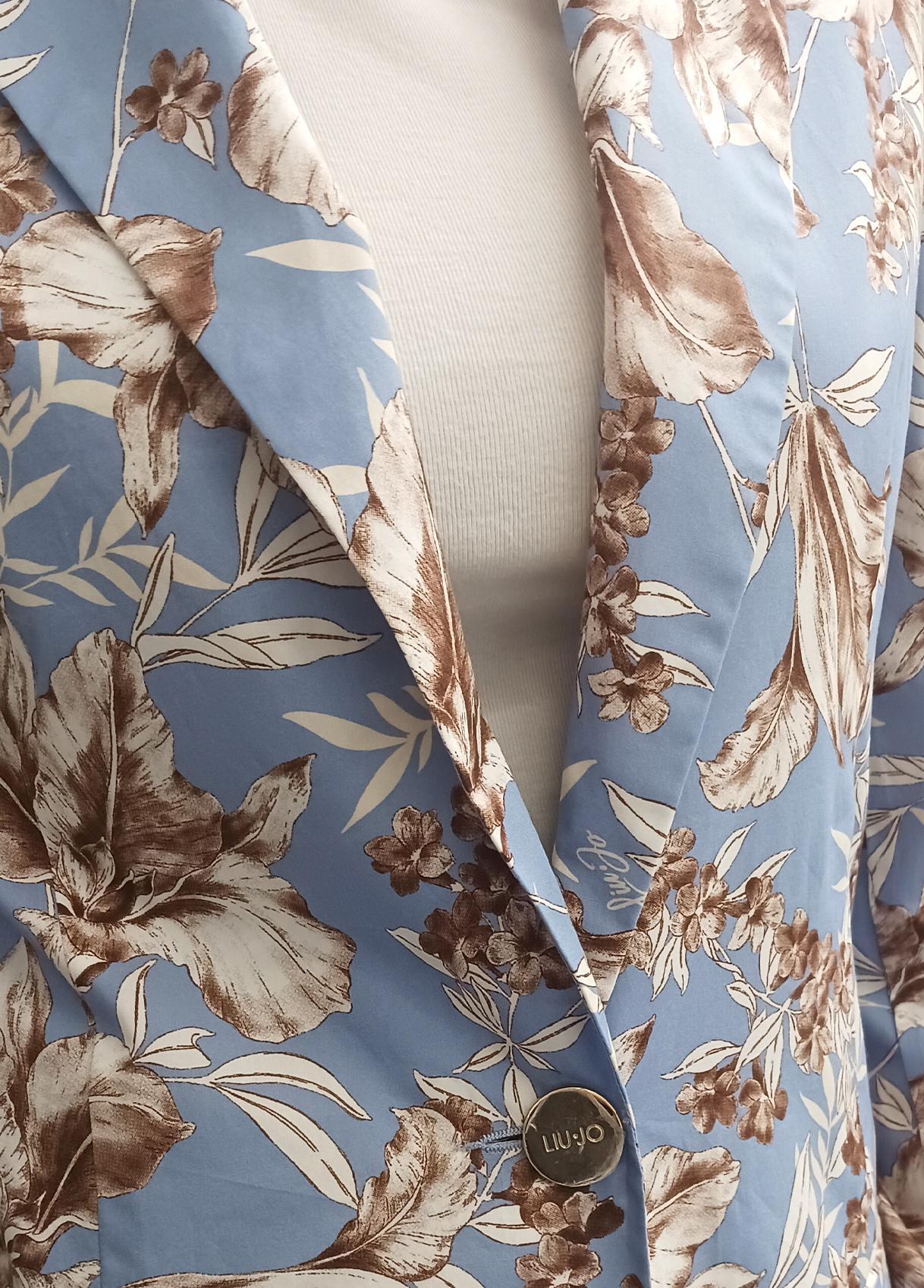 Giacca a fiori WA6479T4853 P9502 LIU JO WHITE1 