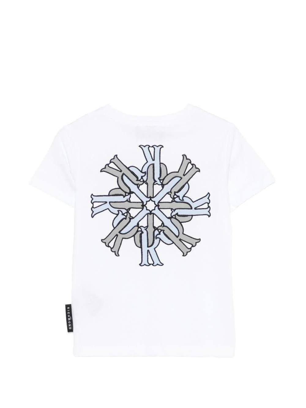 T-shirt con dettaglio logo RBP26077TS WHITE RICHMOND 