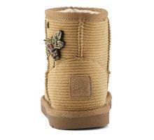 Stivale invernale in velluto a coste con patch HCYK263 TAN COLORS OF CALIFORNIA 