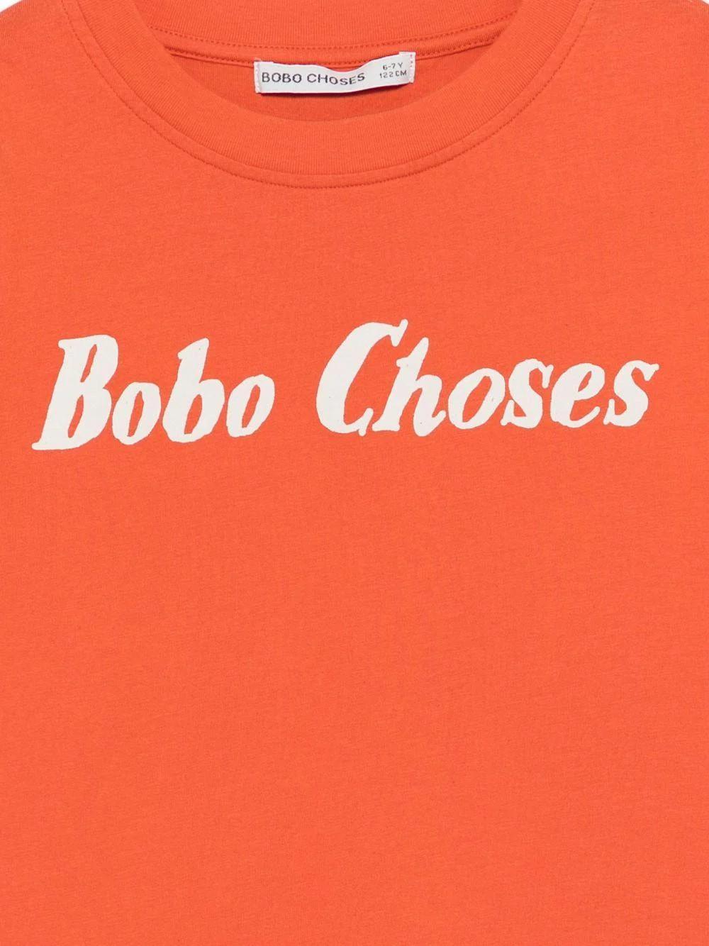 T-shirt con scritta logo sul davanti B126AC016 811 BOBO CHOSES 