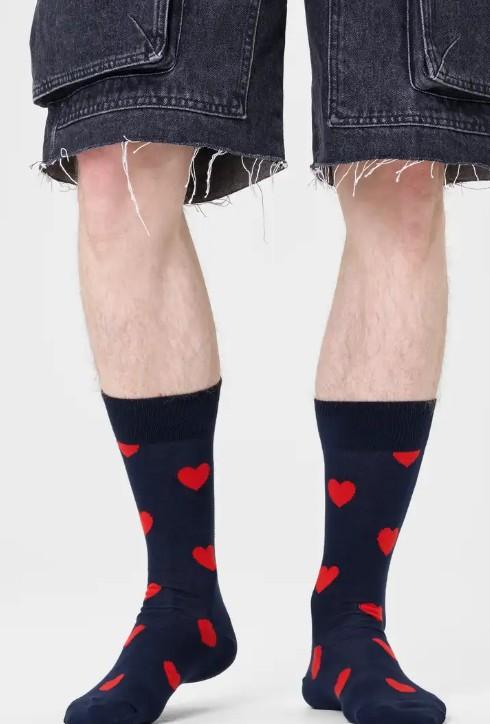 Heart Sock P000754 NAVY HAPPY SOCKS 