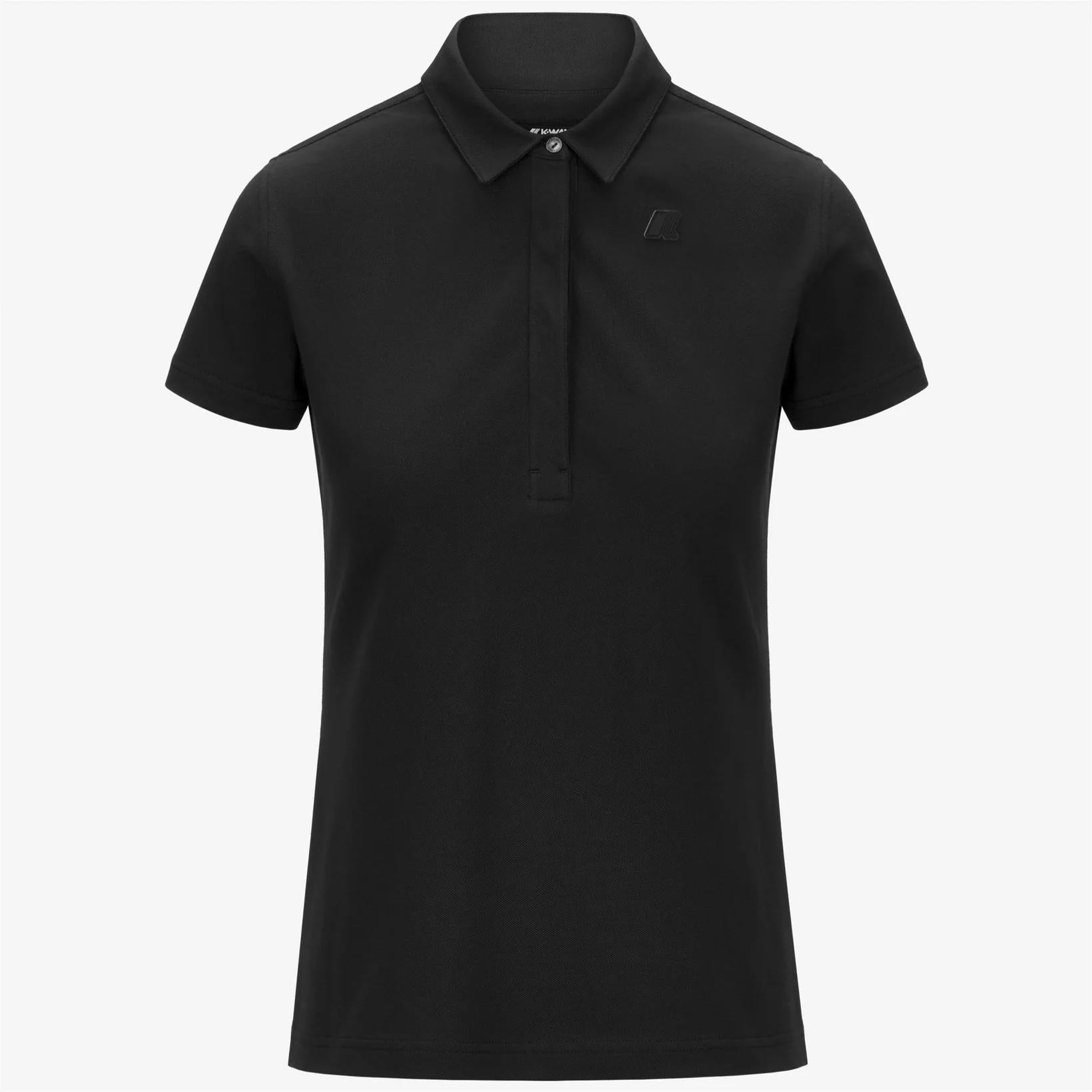 Polo Amedea Pique donna nero K1127GW USY K-WAY 
