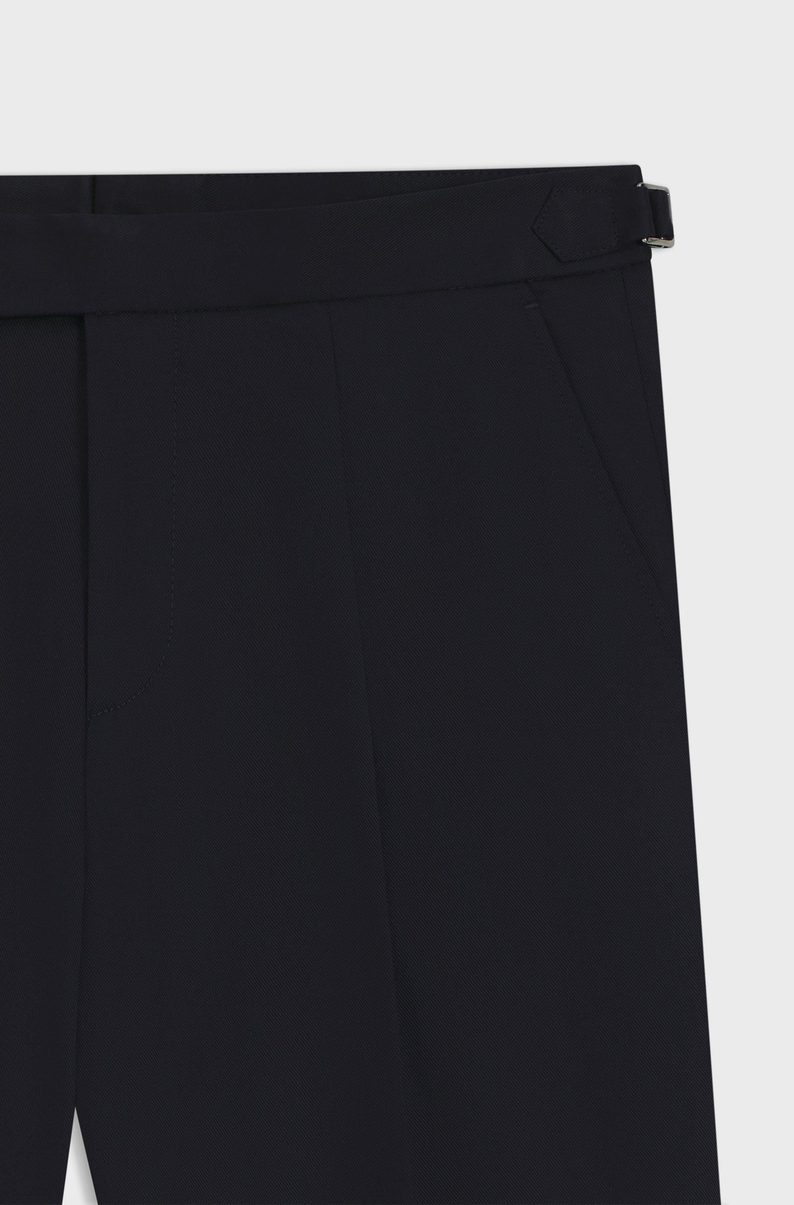 Pantaloni con fit affusolato in cotone elasticizzato 50556704 404 BOSS 