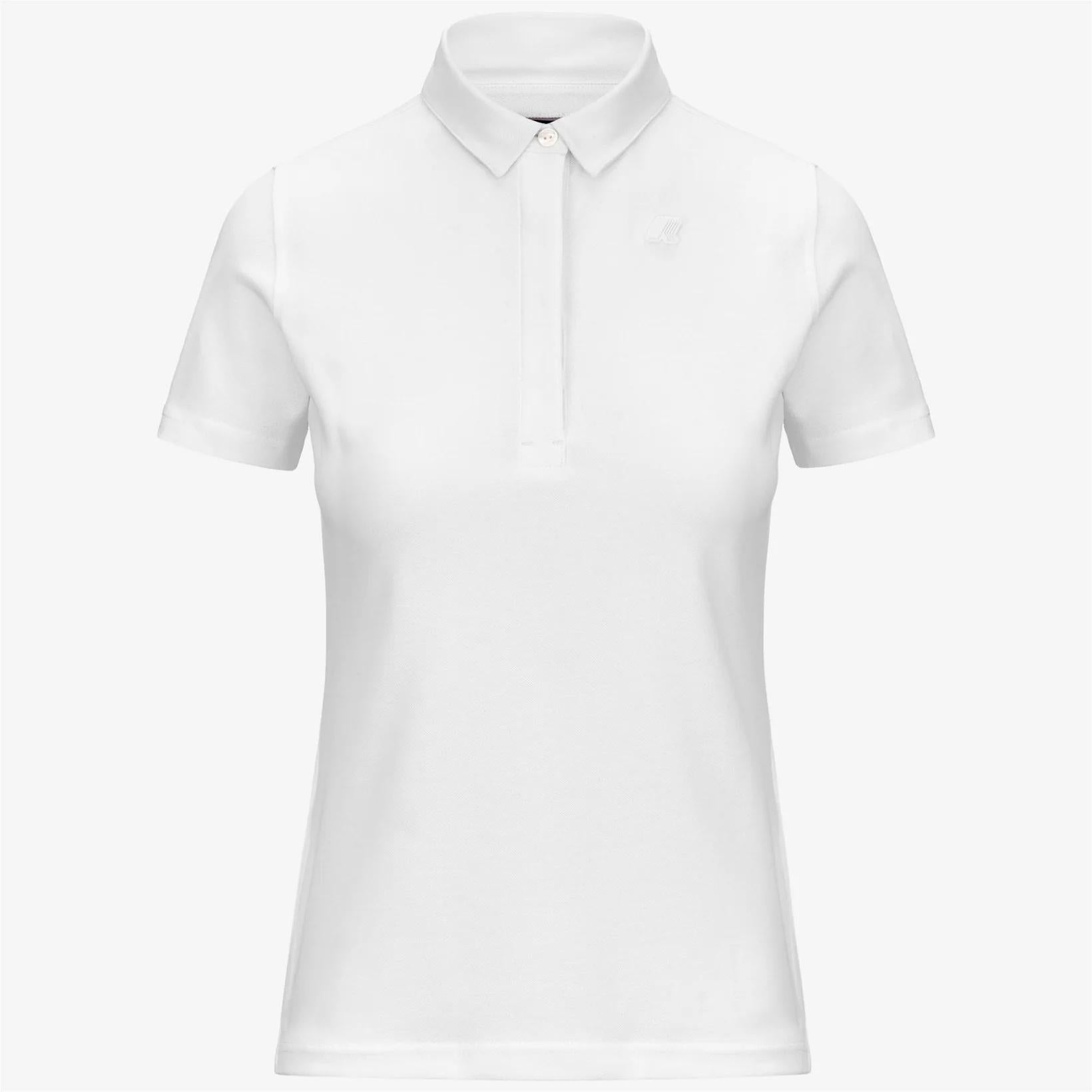 Polo Amedea Pique donna bianco K1127GW 001 K-WAY 