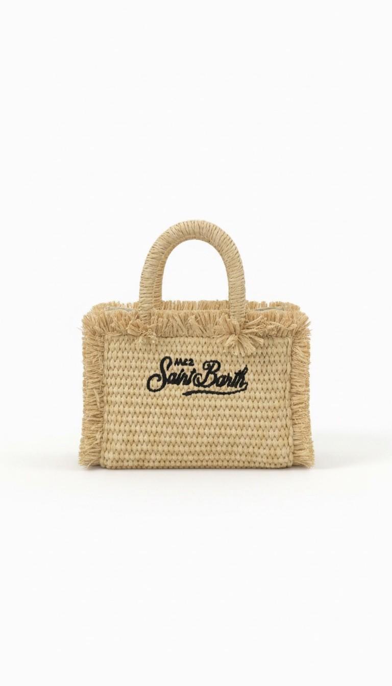 Borsa Vanity micro effetto paglia VAMI015 00421L MC2 SAINT BARTH 