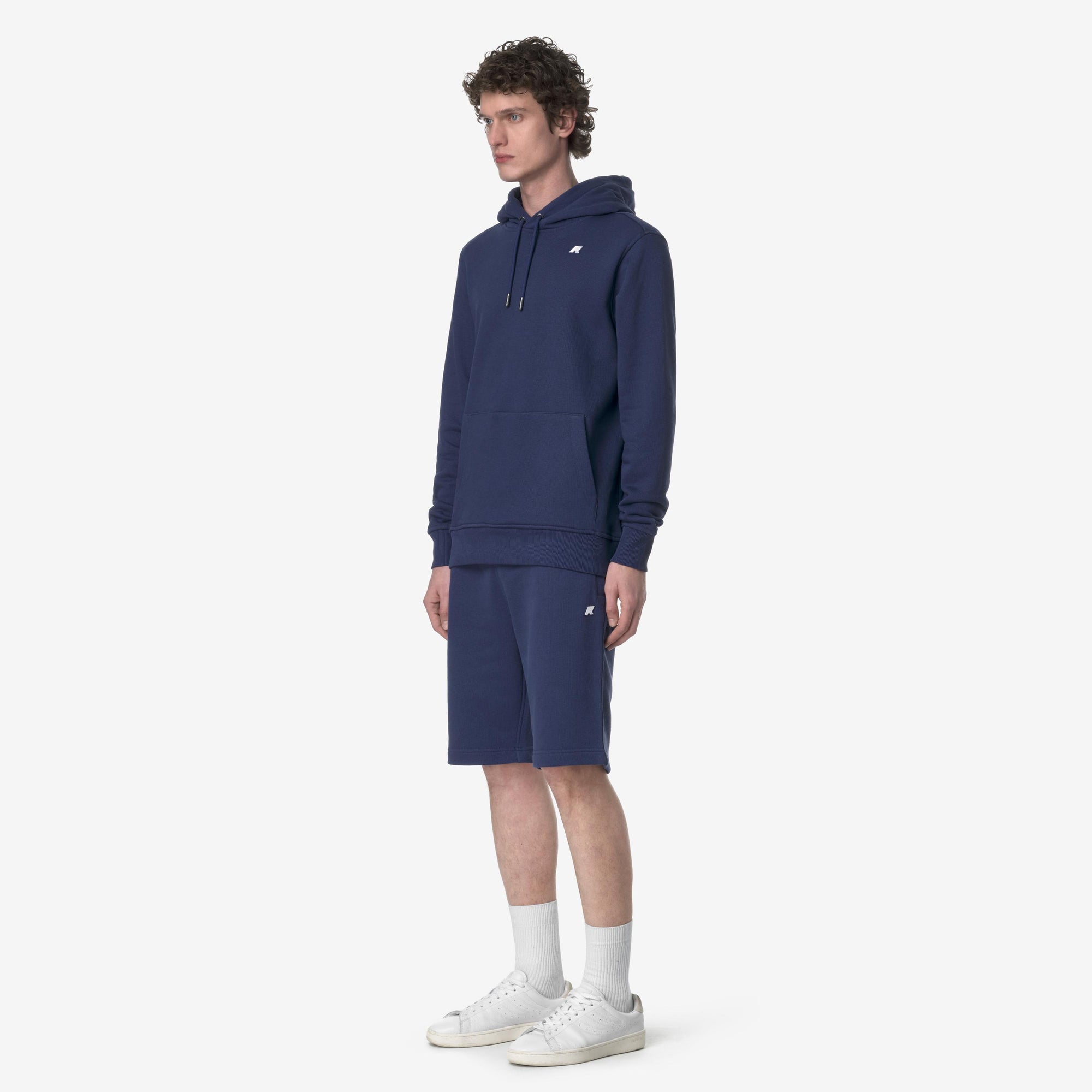 Bermuda da Uomo Sportivi in French Terry Blu con Tasche K1151SW 867 K-WAY 