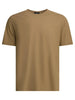 T-shirt girocollo marrone