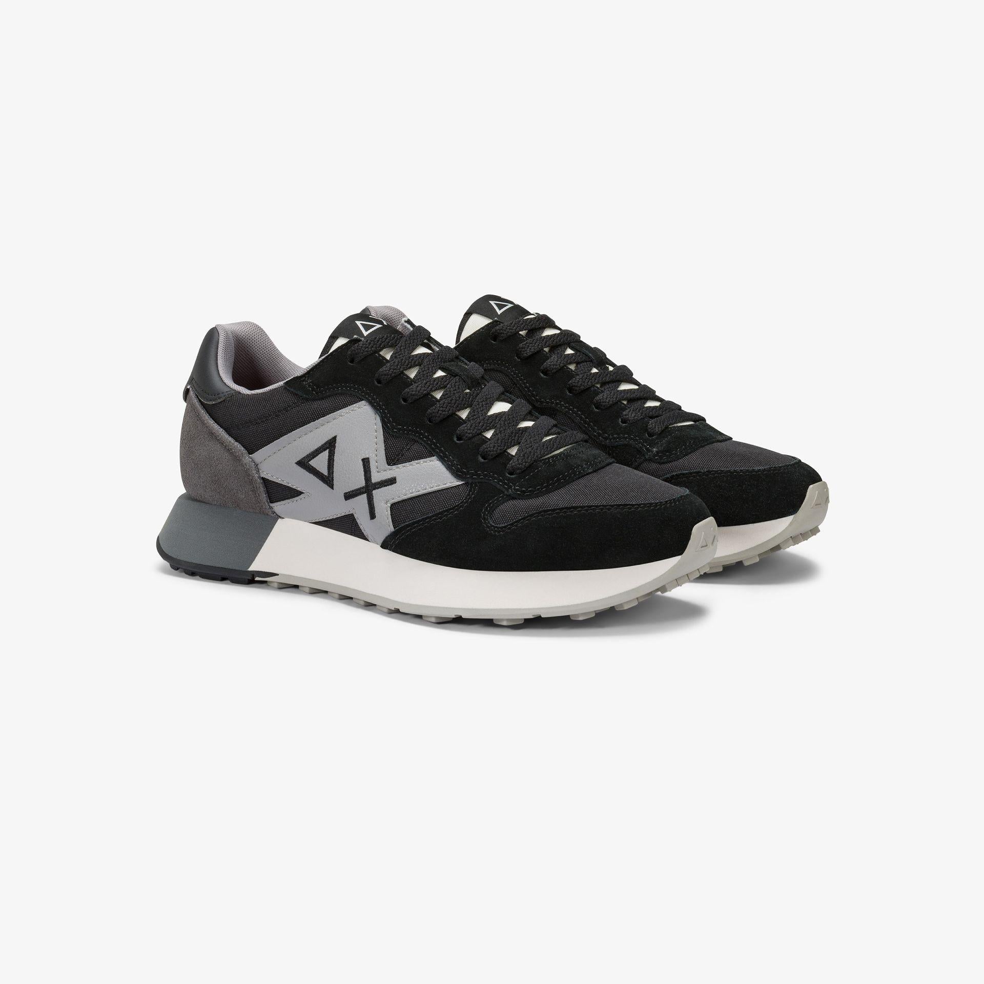 Sneaker Jaki Solid in nylon e suede Z45113 11 SUN68 SHOES 
