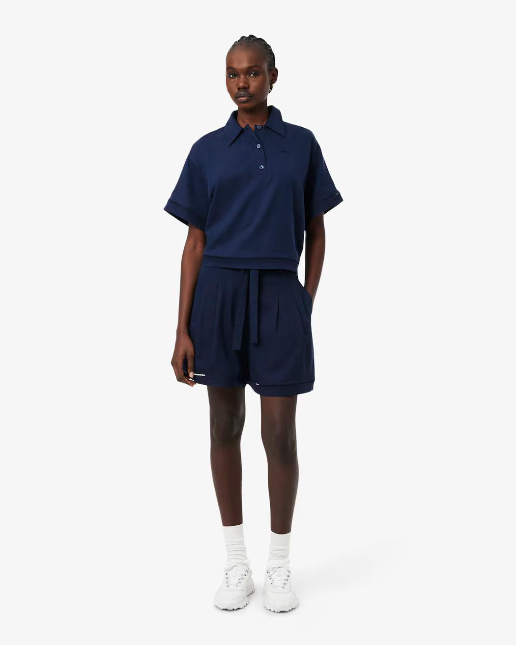 Bermuda oversize in misto lino fluido FF1026 166 LACOSTE 