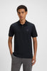 Polo slim fit in cotone elasticizzato con toppa con logo