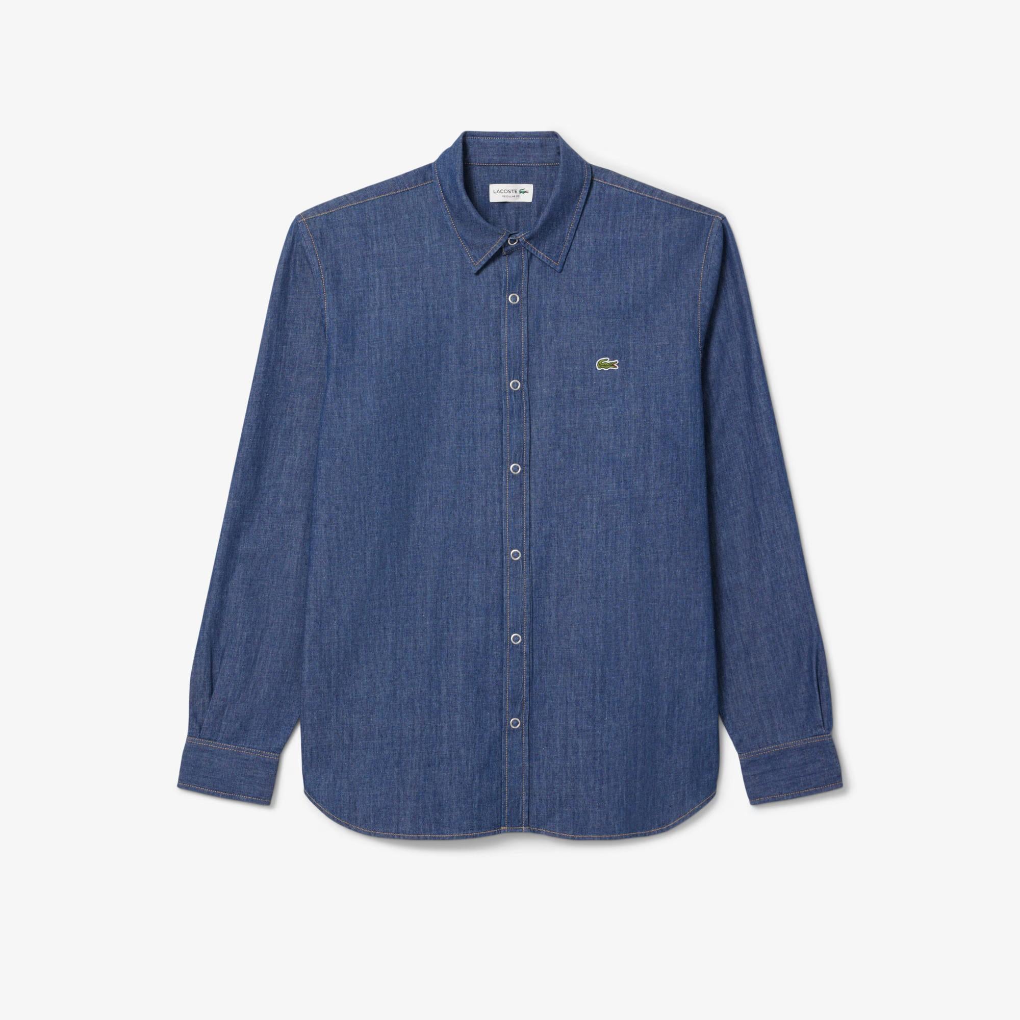 Camicia regular fit in denim leggero CH9084 MK9 LACOSTE 
