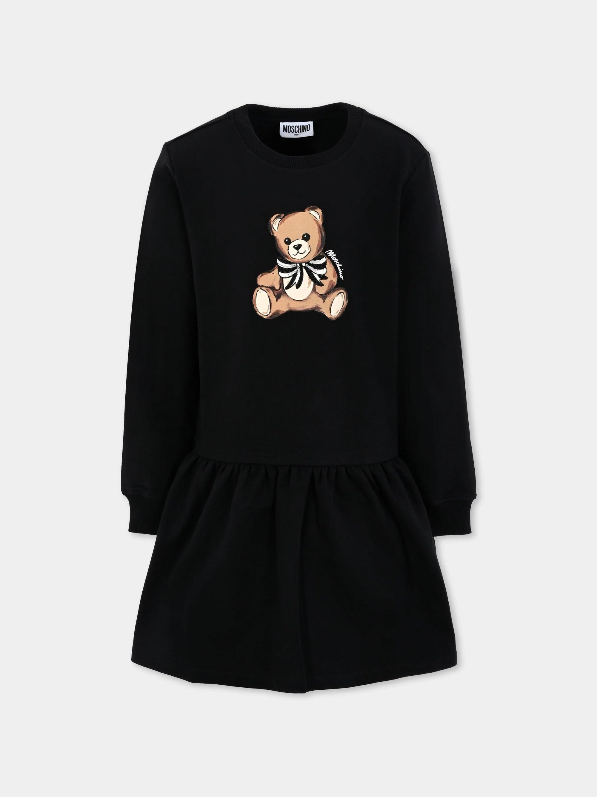 Abito con stampa Teddy Bear HDV0H7LDA16 60100 MOSCHINO KID 
