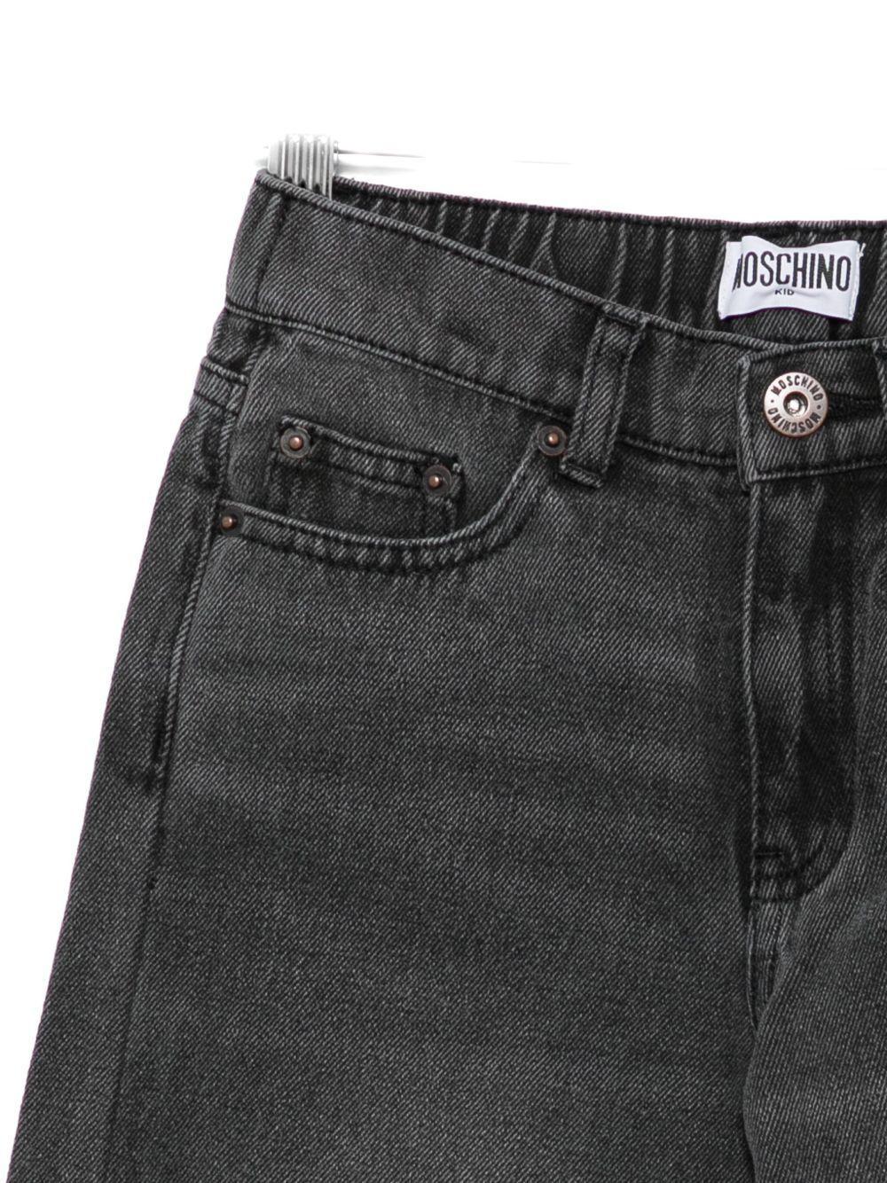 Pantaloni con cinque tasche HUP08IL0E19 60041 MOSCHINO KID 