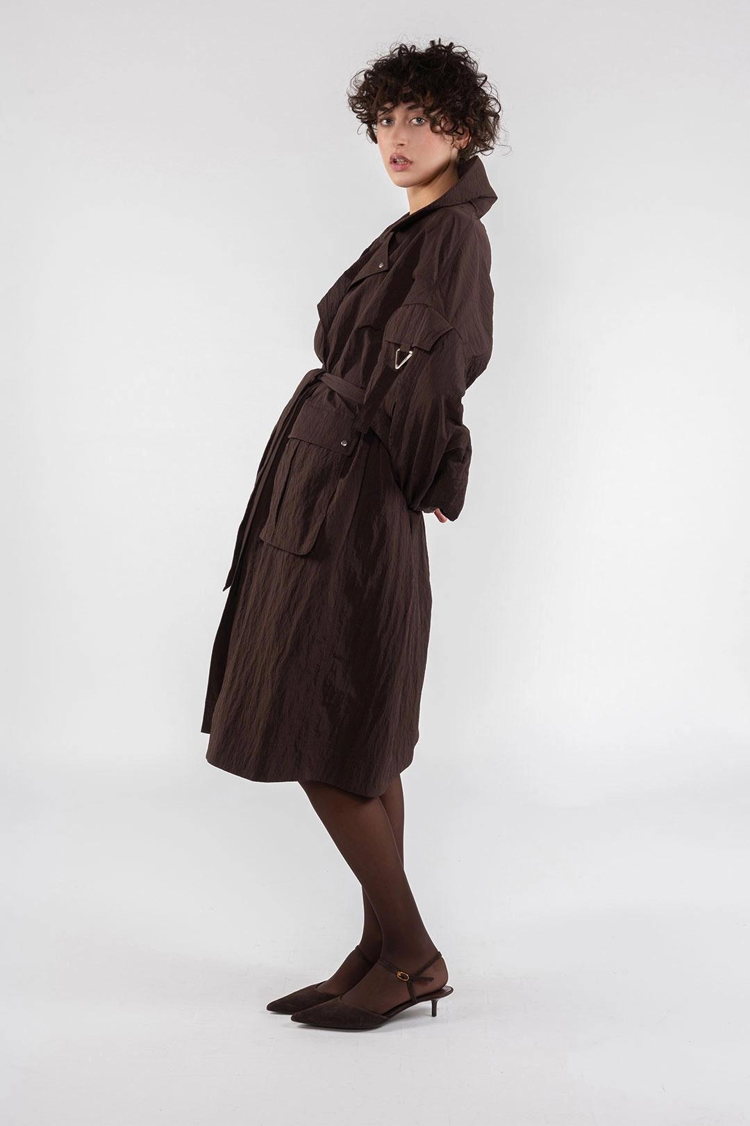 Trench in nylon fondente OFJA9276 0690 OOF WEAR 