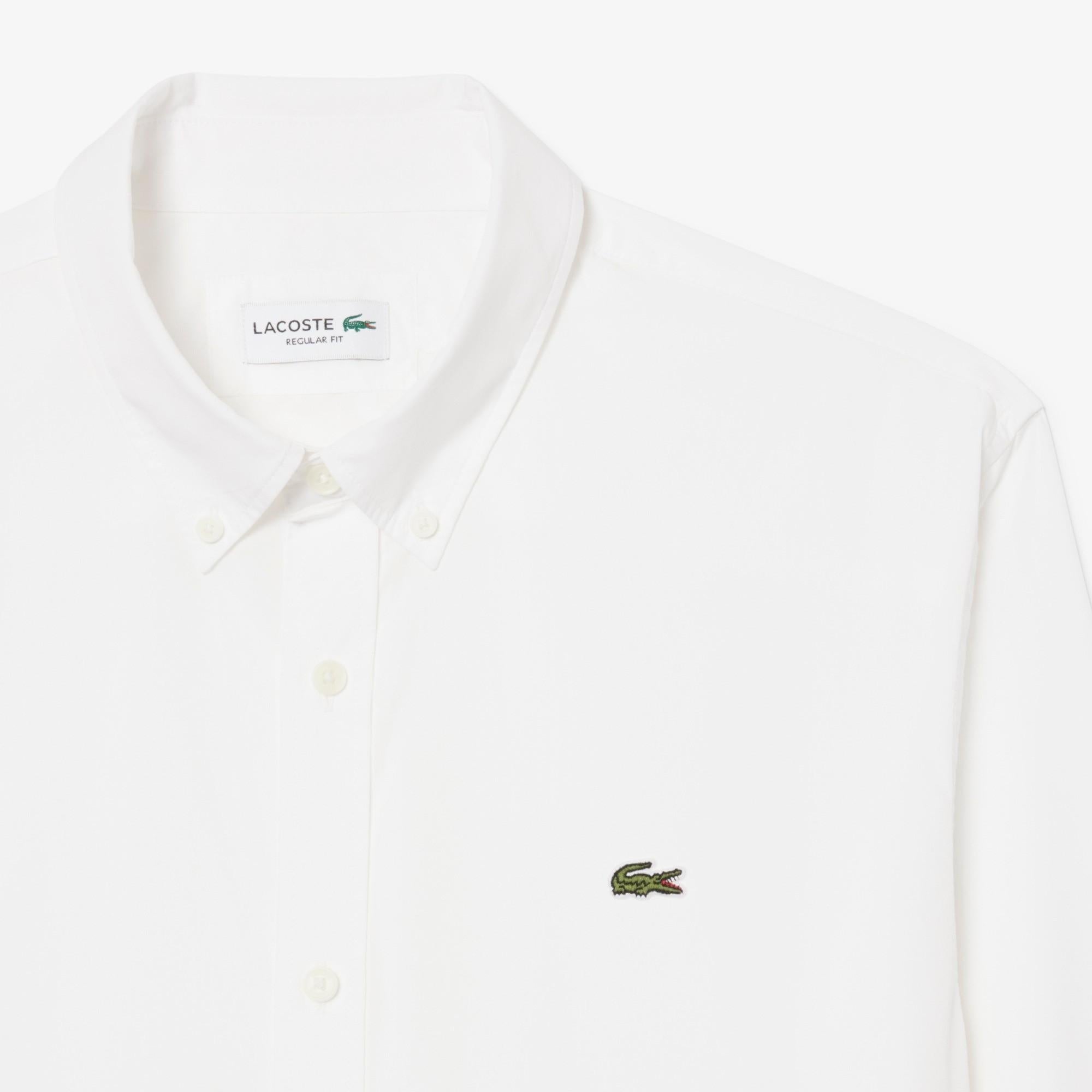 Camicia regular fit in popeline elasticizzato CH2316 001 LACOSTE 