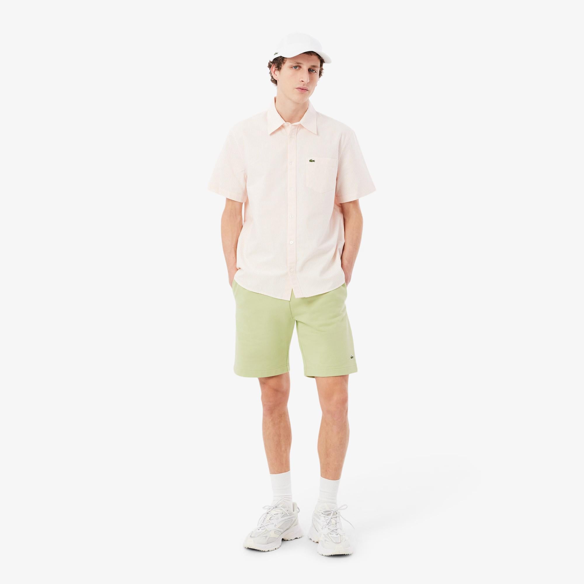Shorts in tessuto felpato regular fit GH9860 UYB LACOSTE 