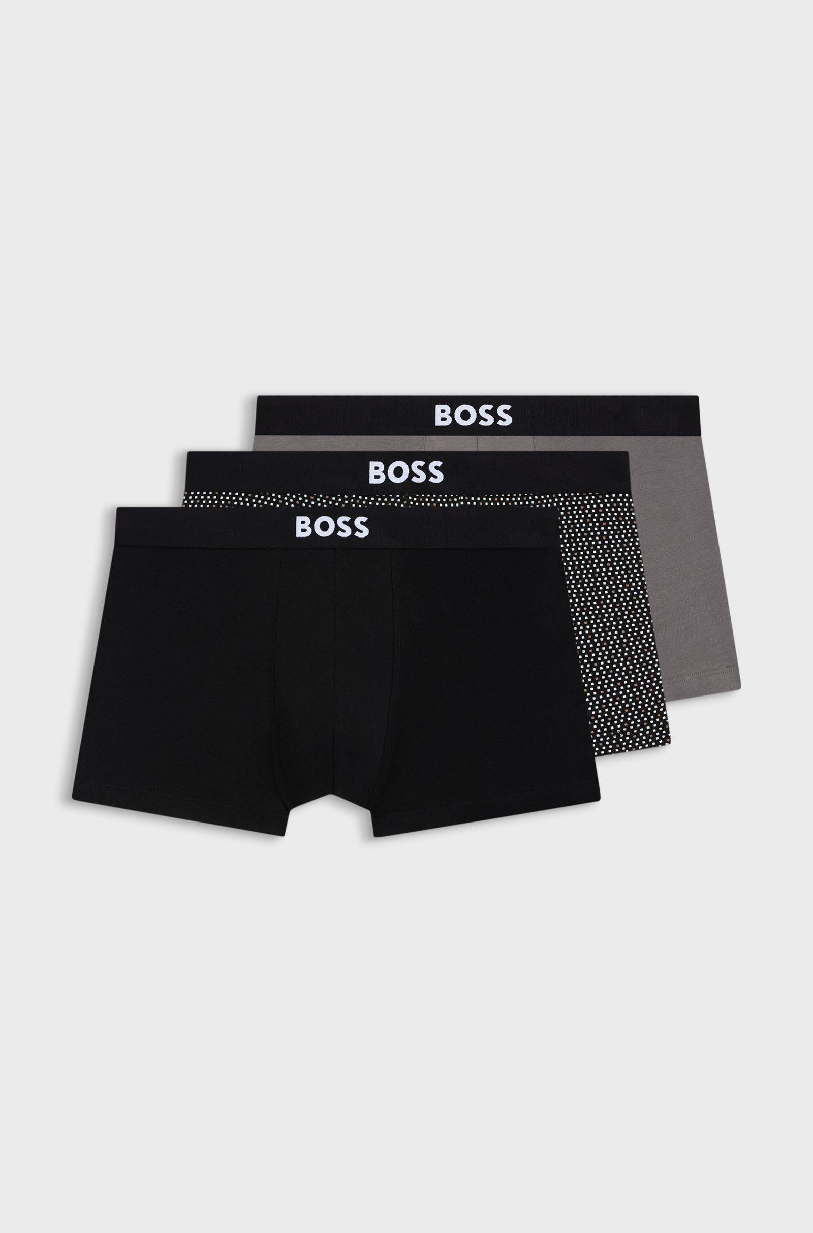 Boxer corti in cotone elasticizzato con logo in confezione da tre 50549832 281 BOSS 