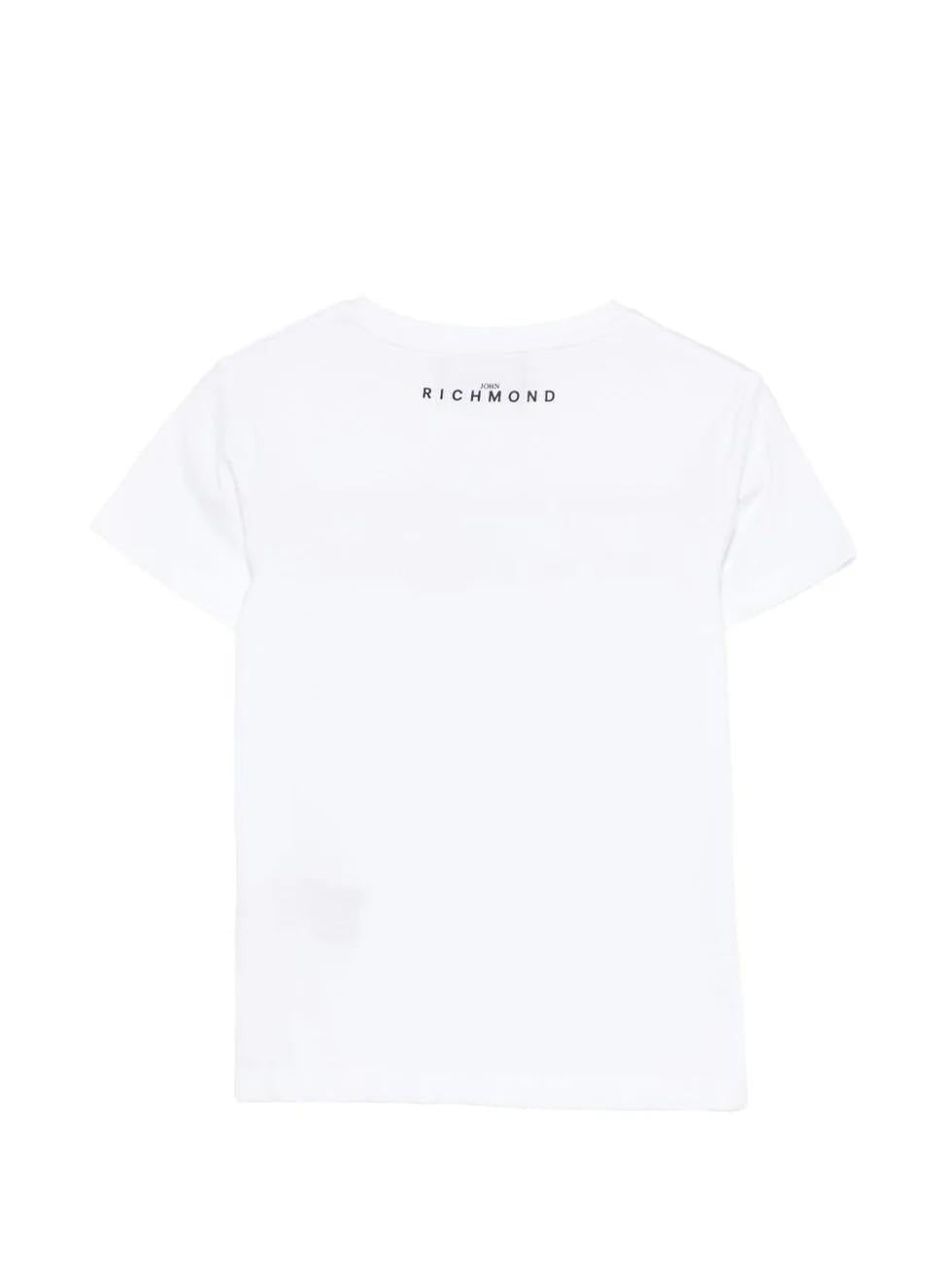 T-shirt con dettaglio logo RBP26008TS WHITE RICHMOND 