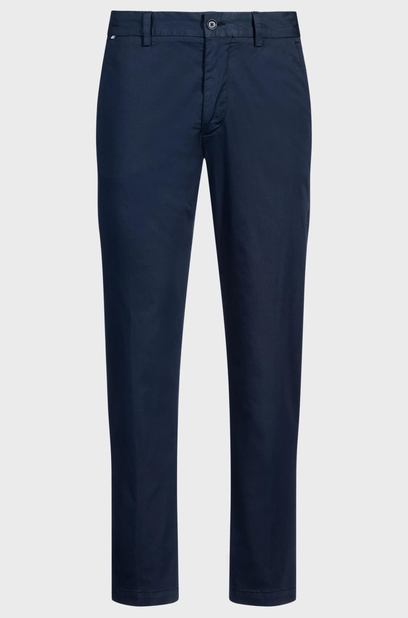 Pantaloni slim fit in satin di misto cotone 50540650 404 BOSS 