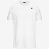 T-shirt casual da uomo in cotone bianco con stampa grafica