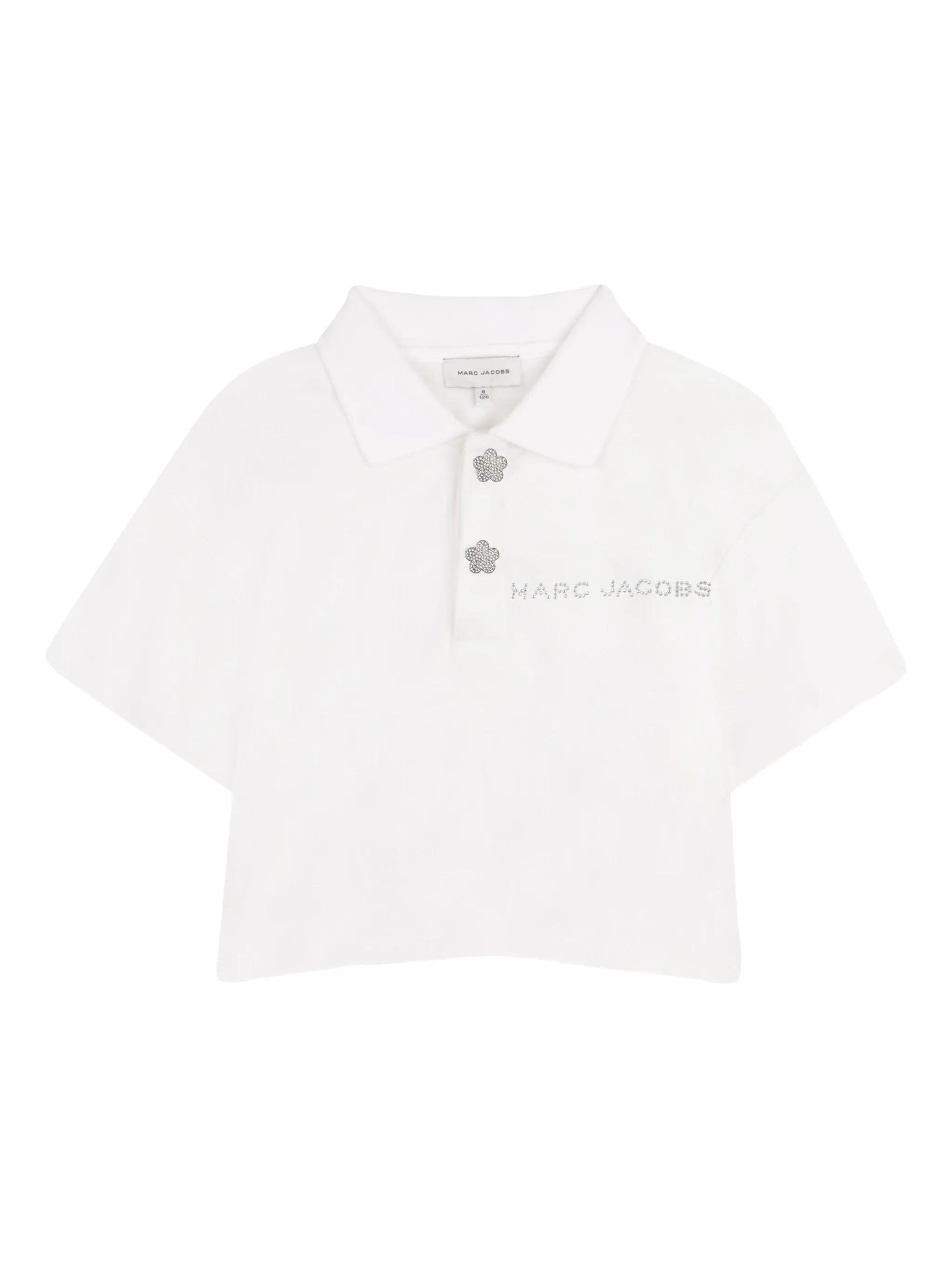 Polo con applicazioni floreali W60739 10PA MARC JACOBS 