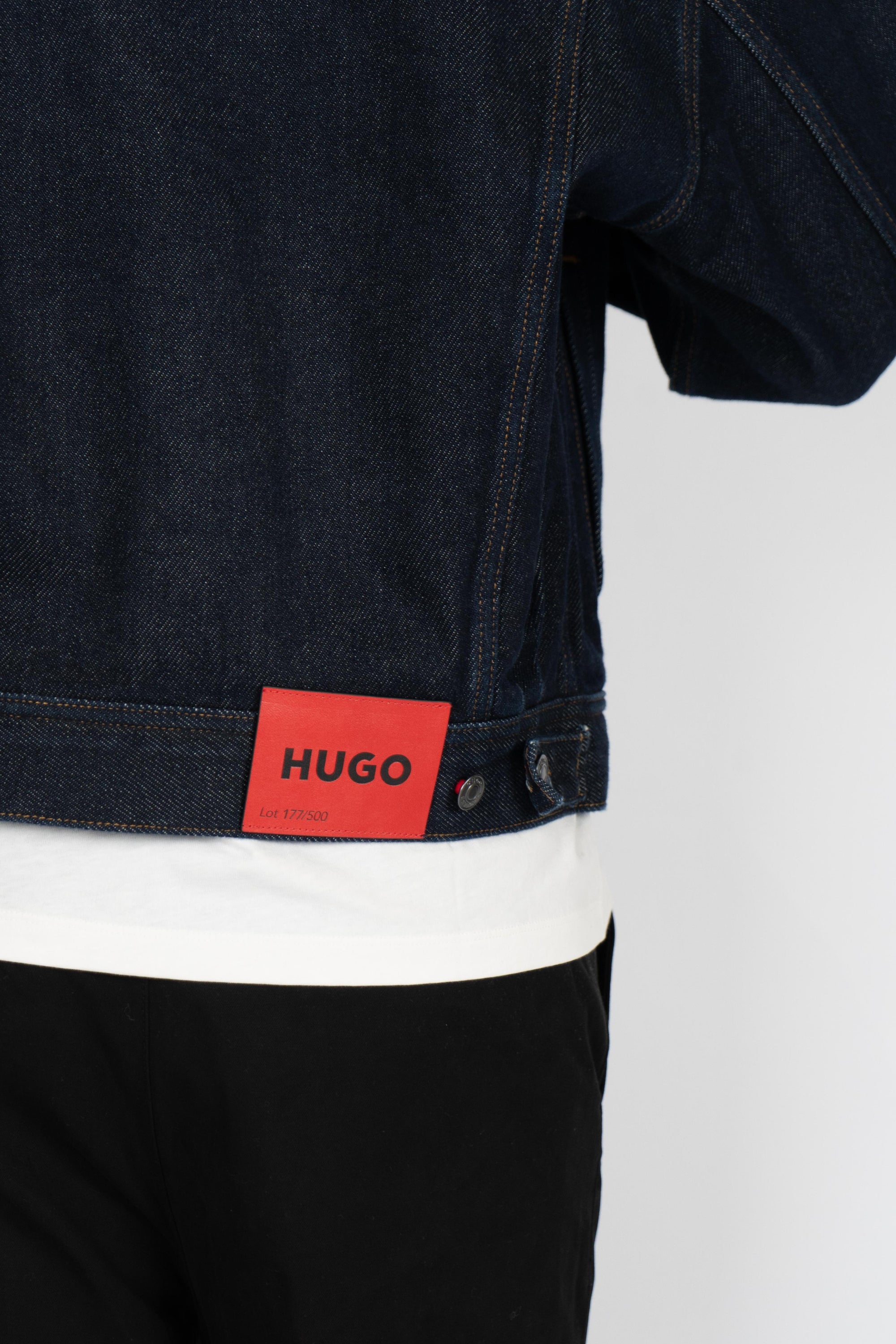 Giubbotto regular fit in denim blu scuro 50547402 401 HUGO 