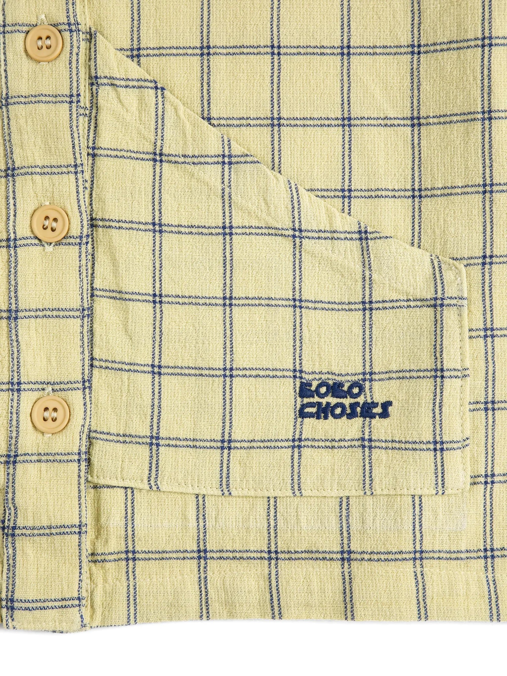 Camicia a quadri spicy window pane B126AC036 721 BOBO CHOSES 