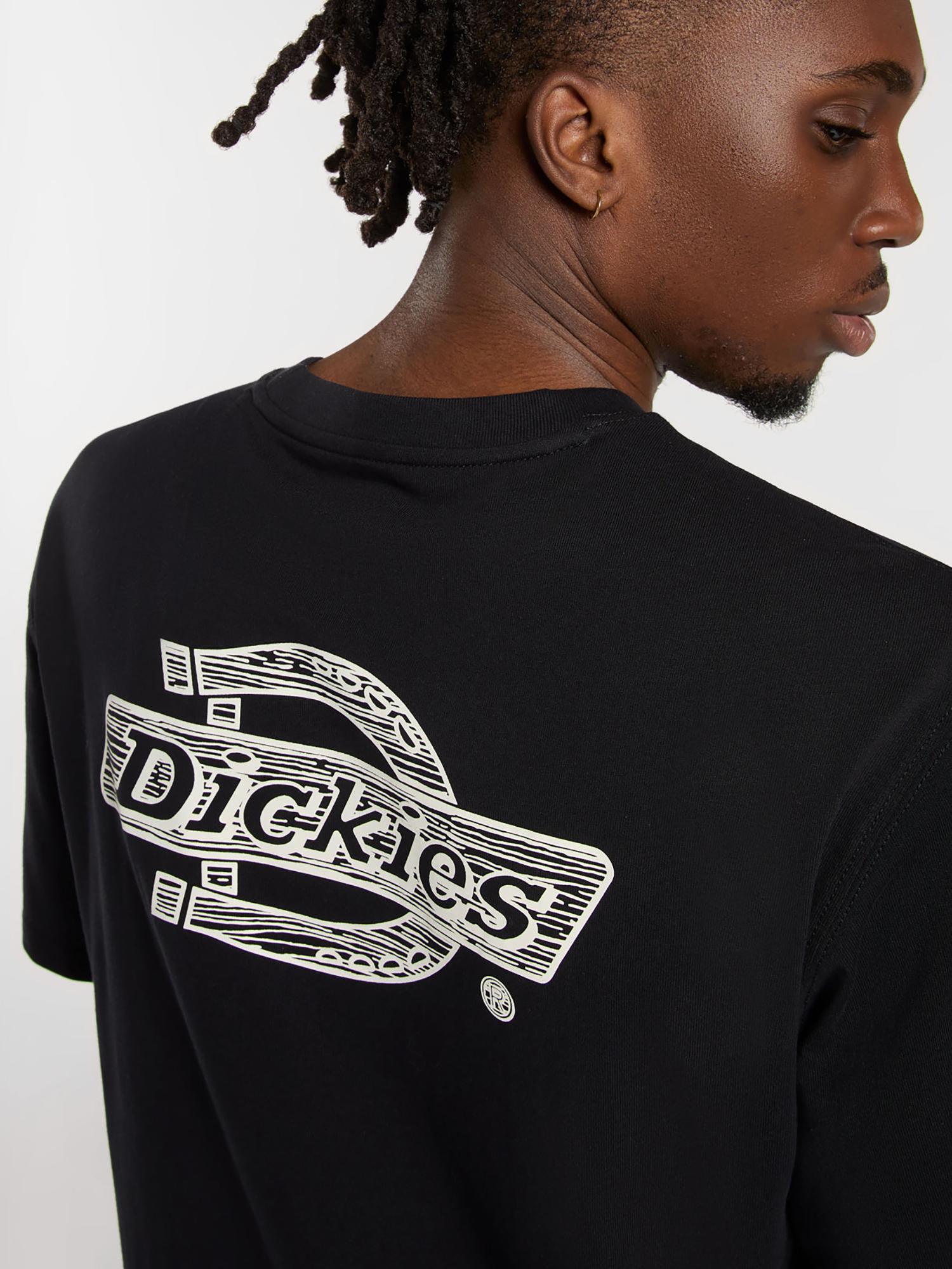 T-shirt Wood con logo DK0A4ZAT BLK1 DICKIES 