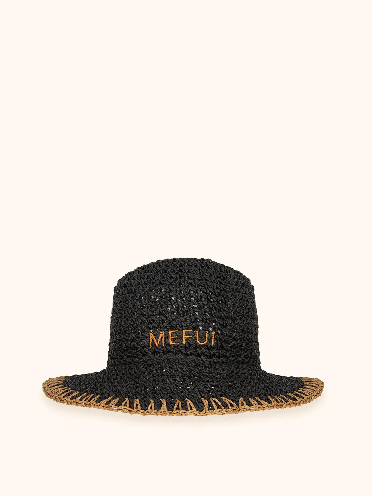 Cappello in paglia nero MA26SW0200 BK ME FUI 
