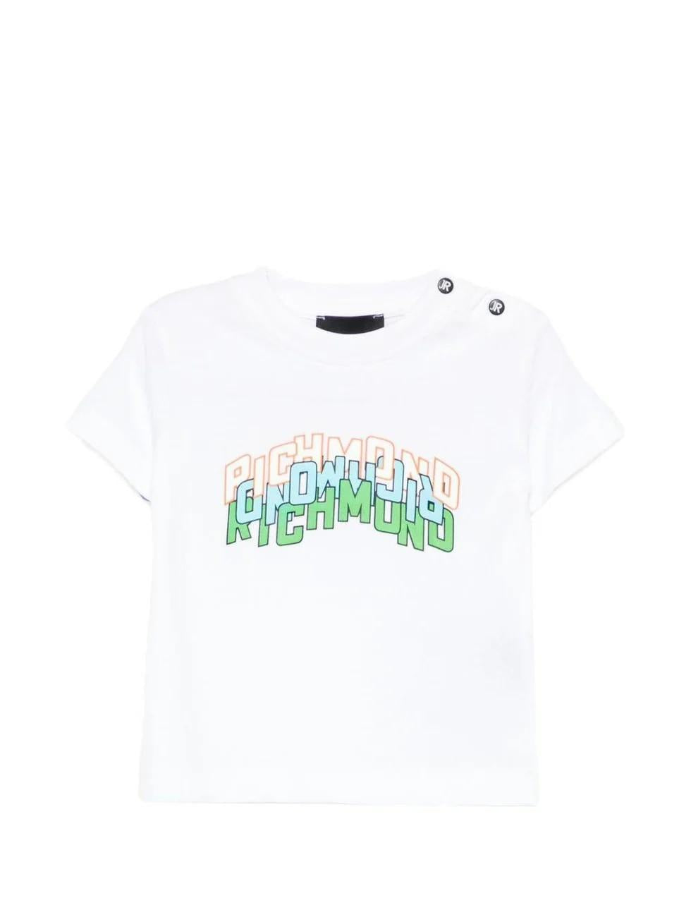 T-shirt neonato con dettaglio logo RIP26104TS WHITE RICHMOND 