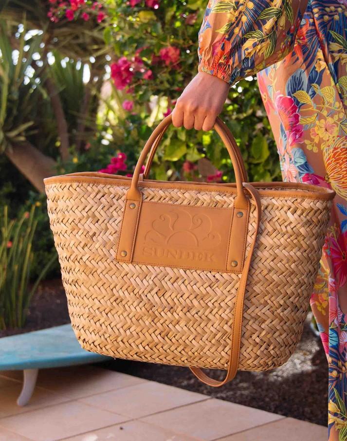 Fran- tote bag con dettagli in contrasto AW631ABST100 99900 SUNDEK 