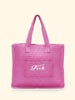 Women's fuchsia tote bag