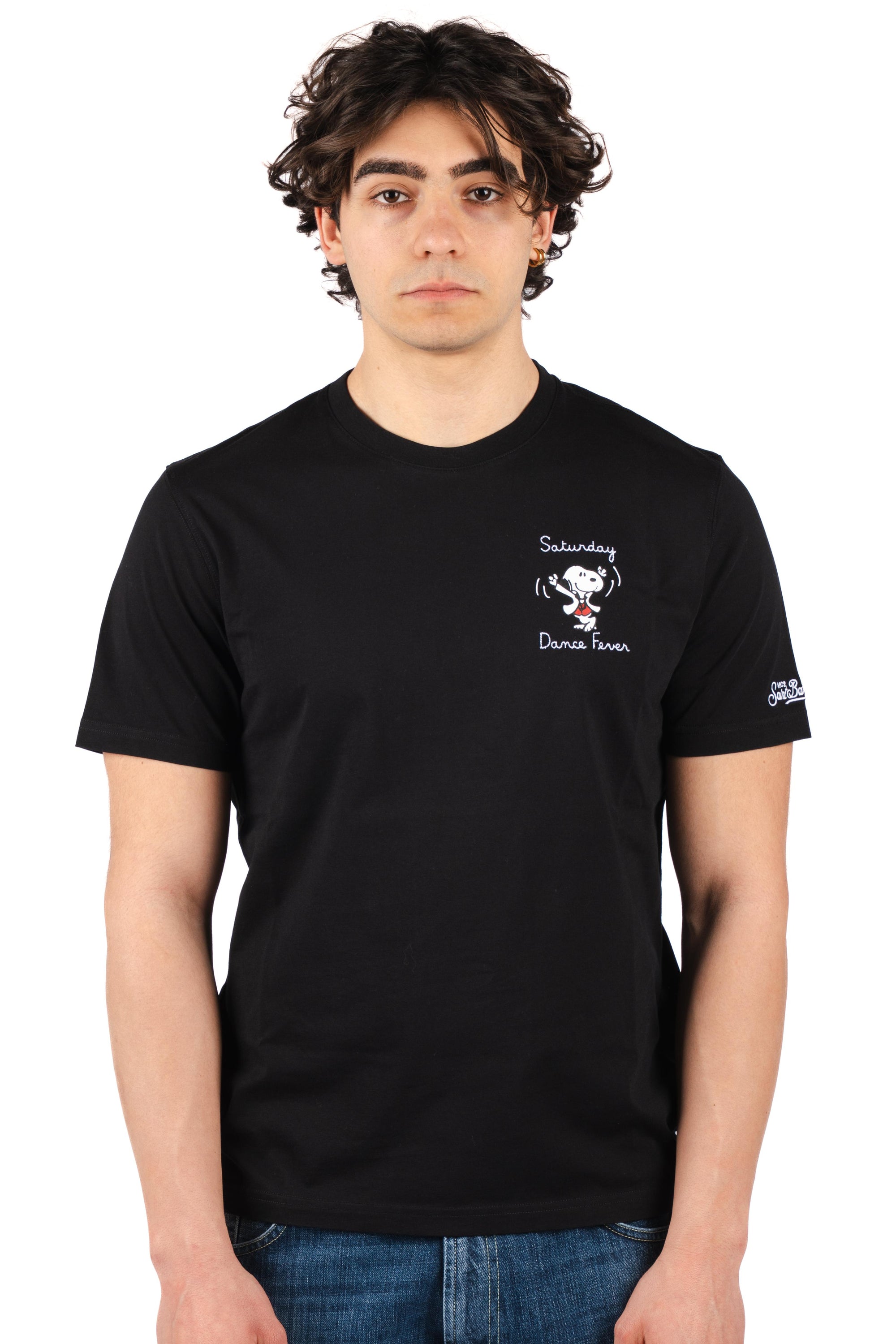 T-shirt Portofino ricamo Saturday dance fever POT0001 02734L MC2 SAINT BARTH 